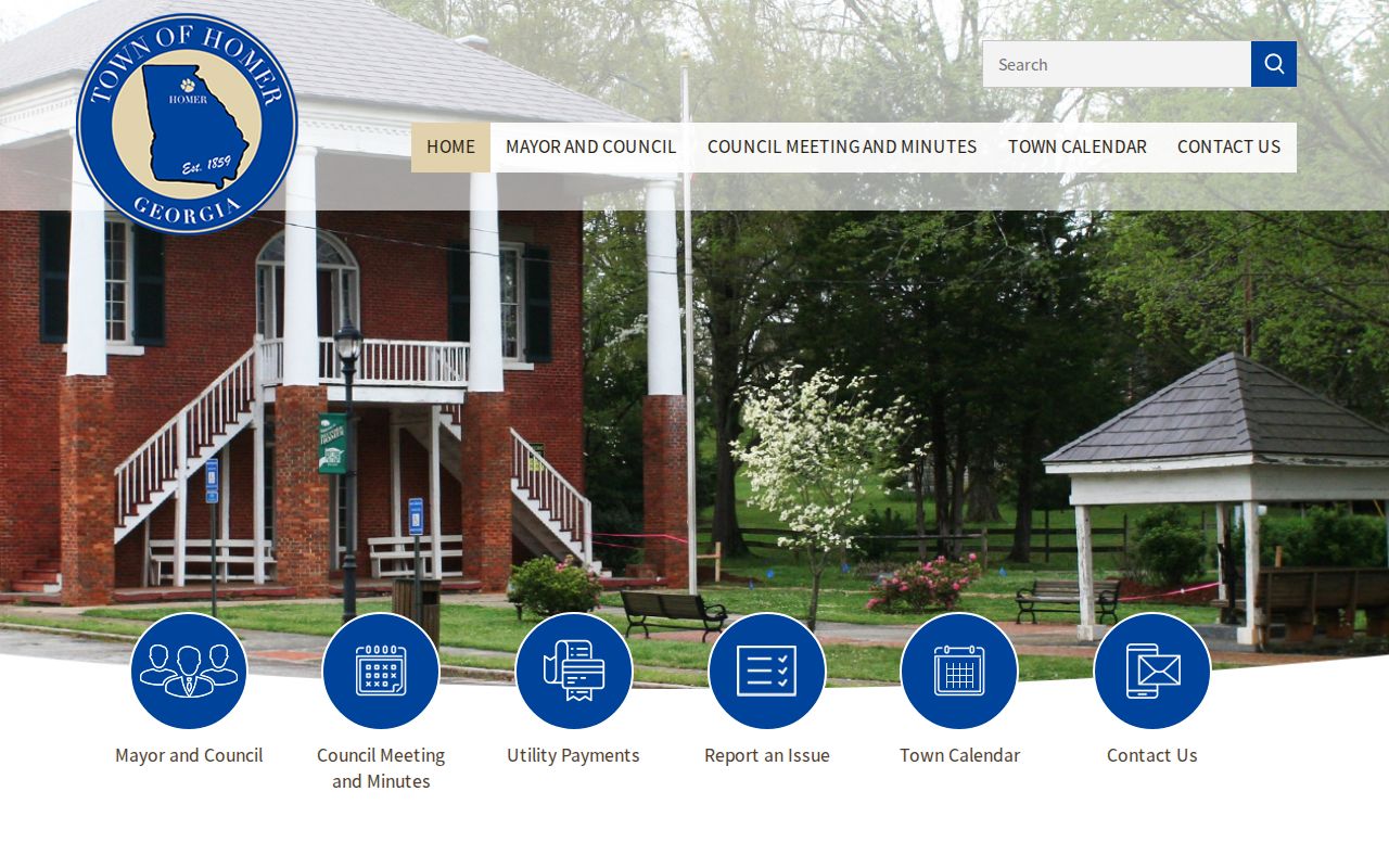 Town of Homer official municipal website and town-record contact